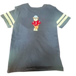 Janie and Jack Navy Blue Bear Graphic Tee